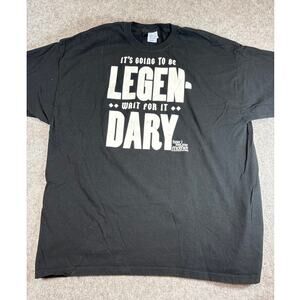 How I Met Your Mother Shirt Mens Black Legendary Graphic Tee Preshrunk Y2K 2XL